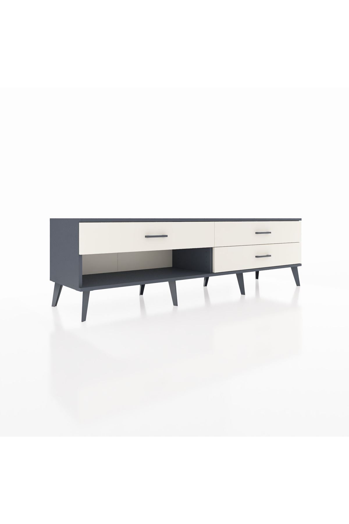 Hyperion TV Ünitesi 3 Çekmeceli  176x44x51 Antrasit-Antrasit/Aytaşı