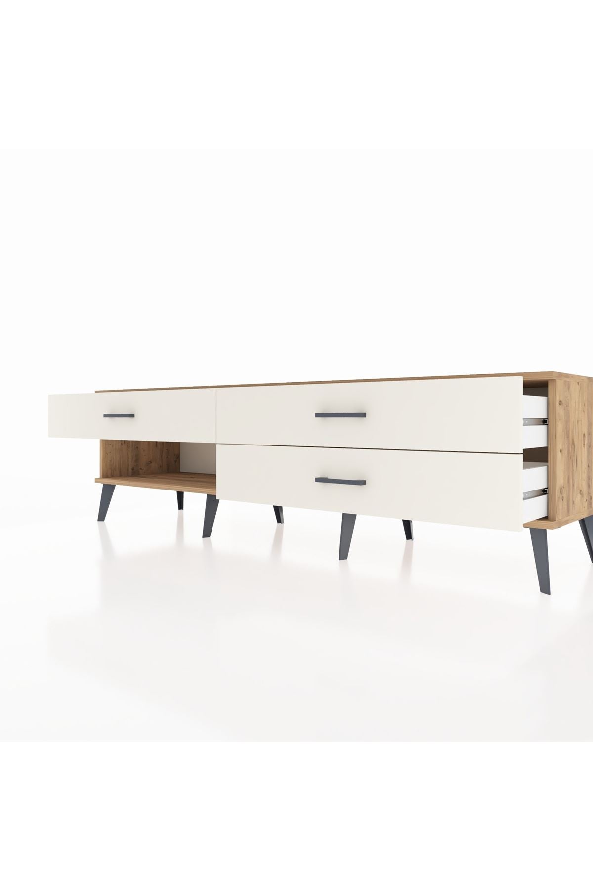 Hyperion TV Ünitesi 3 Çekmeceli  176x44x51 Çam-Çam/Aytaşı