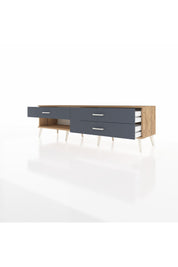 Hyperion TV Ünitesi 3 Çekmeceli  176x44x51 Çam-Çam/Antrasit