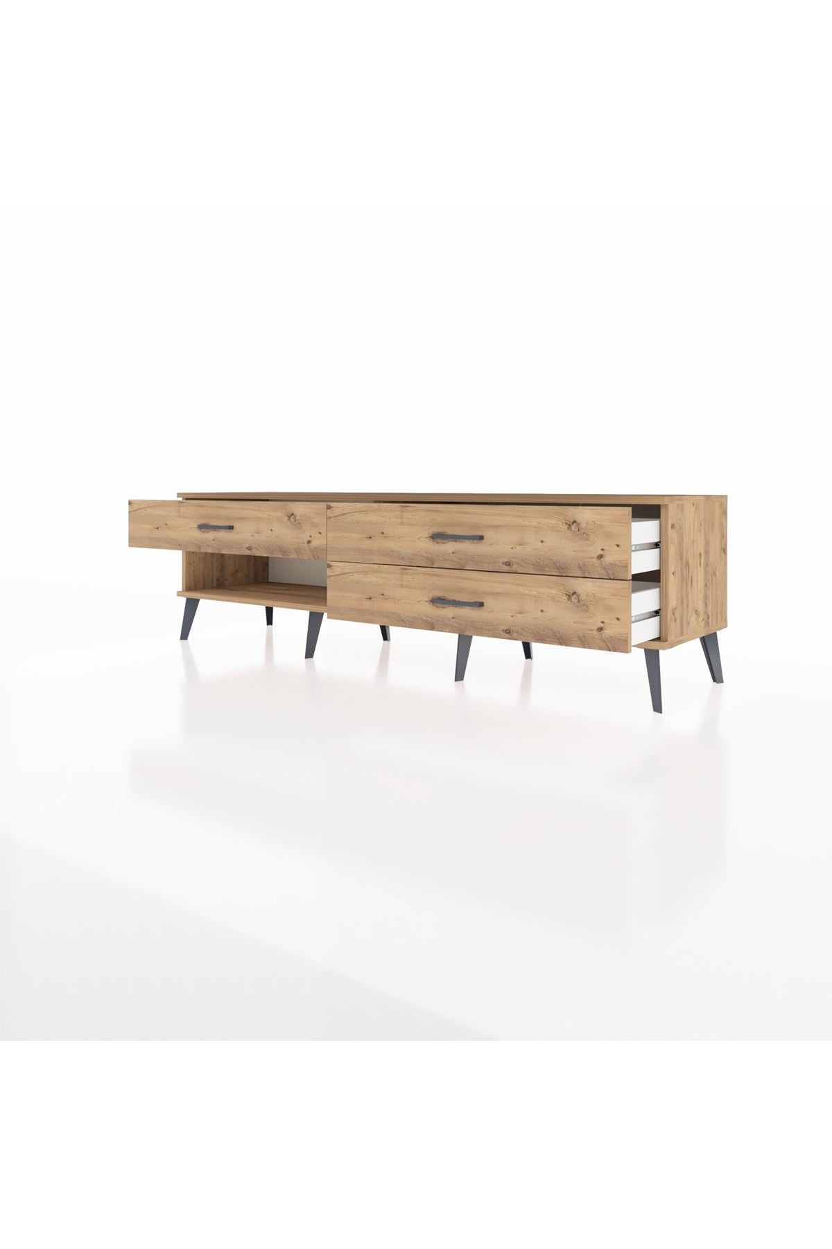 Hyperion TV Ünitesi 3 Çekmeceli  176x44x51 Çam-Çam/Çam