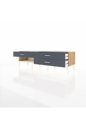 Hyperion TV Ünitesi 3 Çekmeceli  176x44x51 Çam-Aytaşı/Antrasit