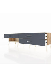 Hyperion TV Ünitesi 3 Çekmeceli  176x44x51 Çam-Aytaşı/Antrasit