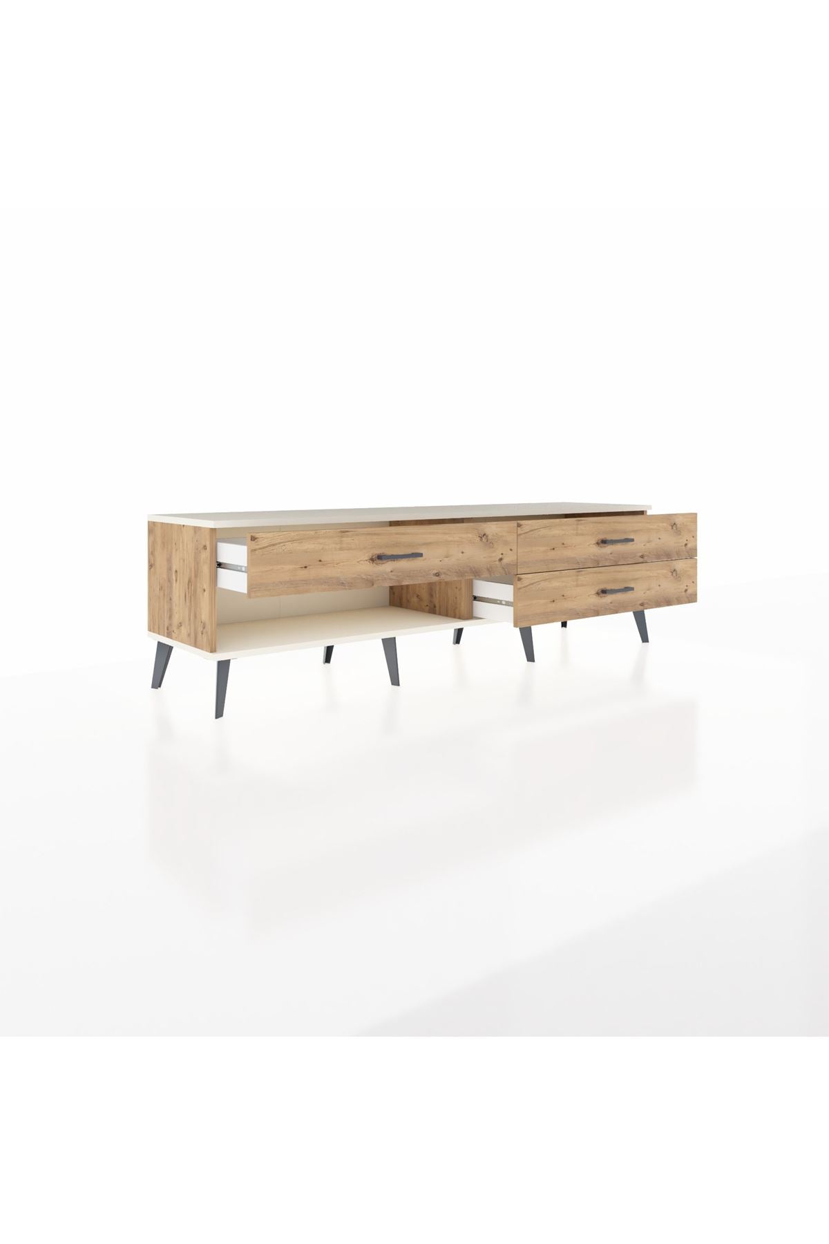 Hyperion TV Ünitesi 3 Çekmeceli  176x44x51 Çam-Aytaşı/Çam