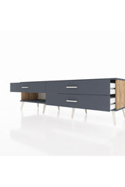 Hyperion TV Ünitesi 3 Çekmeceli  176x44x51 Çam-Antrasit/Antrasit