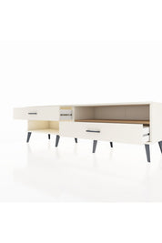 Hyperion TV Ünitesi Tek Raflı 2 Çekmeceli  176x44x51 Aytaşı-Çam/Aytaşı