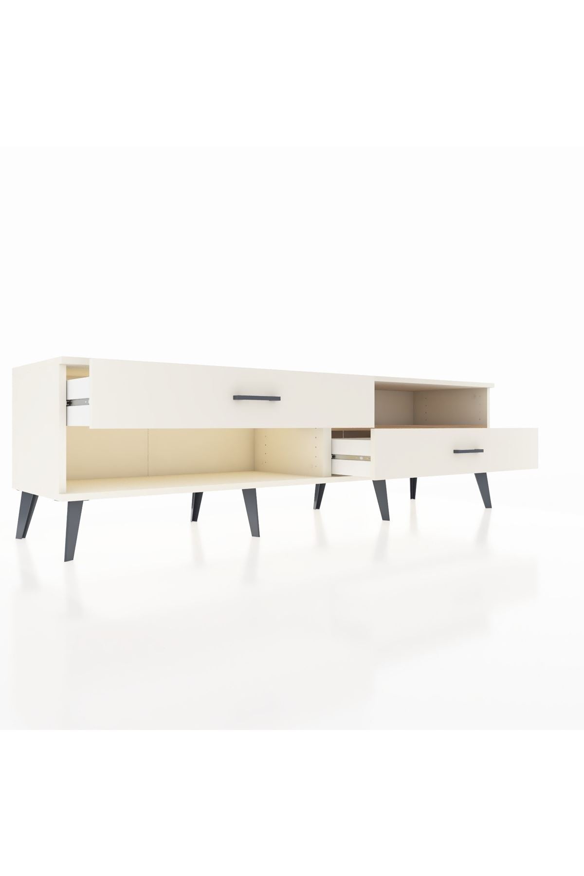 Hyperion TV Ünitesi Tek Raflı 2 Çekmeceli  176x44x51 Aytaşı-Çam/Aytaşı