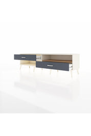 Hyperion TV Ünitesi Tek Raflı 2 Çekmeceli  176x44x51 Aytaşı-Çam/Antrasit