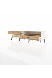 Hyperion TV Ünitesi Tek Raflı 2 Çekmeceli  176x44x51 Aytaşı-Çam/Çam