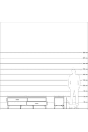 Hyperion TV Ünitesi Tek Raflı 2 Çekmeceli  176x44x51 Aytaşı-Aytaşı/Aytaşı