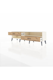 Hyperion TV Ünitesi Tek Raflı 2 Çekmeceli  176x44x51 Aytaşı-Aytaşı/Çam