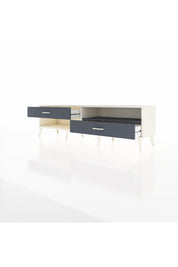 Hyperion TV Ünitesi Tek Raflı 2 Çekmeceli  176x44x51 Aytaşı-Antrasit/Antrasit