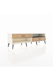 Hyperion TV Ünitesi Tek Raflı 2 Çekmeceli  176x44x51 Aytaşı-Antrasit/Çam