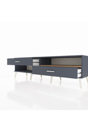 Hyperion TV Ünitesi Tek Raflı 2 Çekmeceli  176x44x51 Antrasit-Çam/Antrasit
