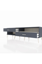 Hyperion TV Ünitesi Tek Raflı 2 Çekmeceli  176x44x51 Antrasit-Aytaşı/Antrasit