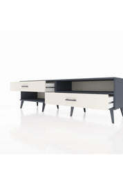 Hyperion TV Ünitesi Tek Raflı 2 Çekmeceli  176x44x51 Antrasit-Antrasit/Aytaşı