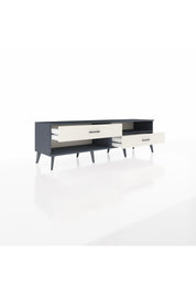 Hyperion TV Ünitesi Tek Raflı 2 Çekmeceli  176x44x51 Antrasit-Antrasit/Aytaşı