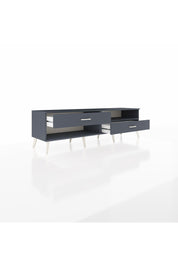 Hyperion TV Ünitesi Tek Raflı 2 Çekmeceli  176x44x51 Antrasit-Antrasit/Antrasit