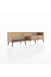 Hyperion TV Ünitesi Tek Raflı 2 Çekmeceli  176x44x51 Çam-Aytaşı/Çam