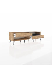Hyperion TV Ünitesi Tek Raflı 2 Çekmeceli  176x44x51 Çam-Antrasit/Çam