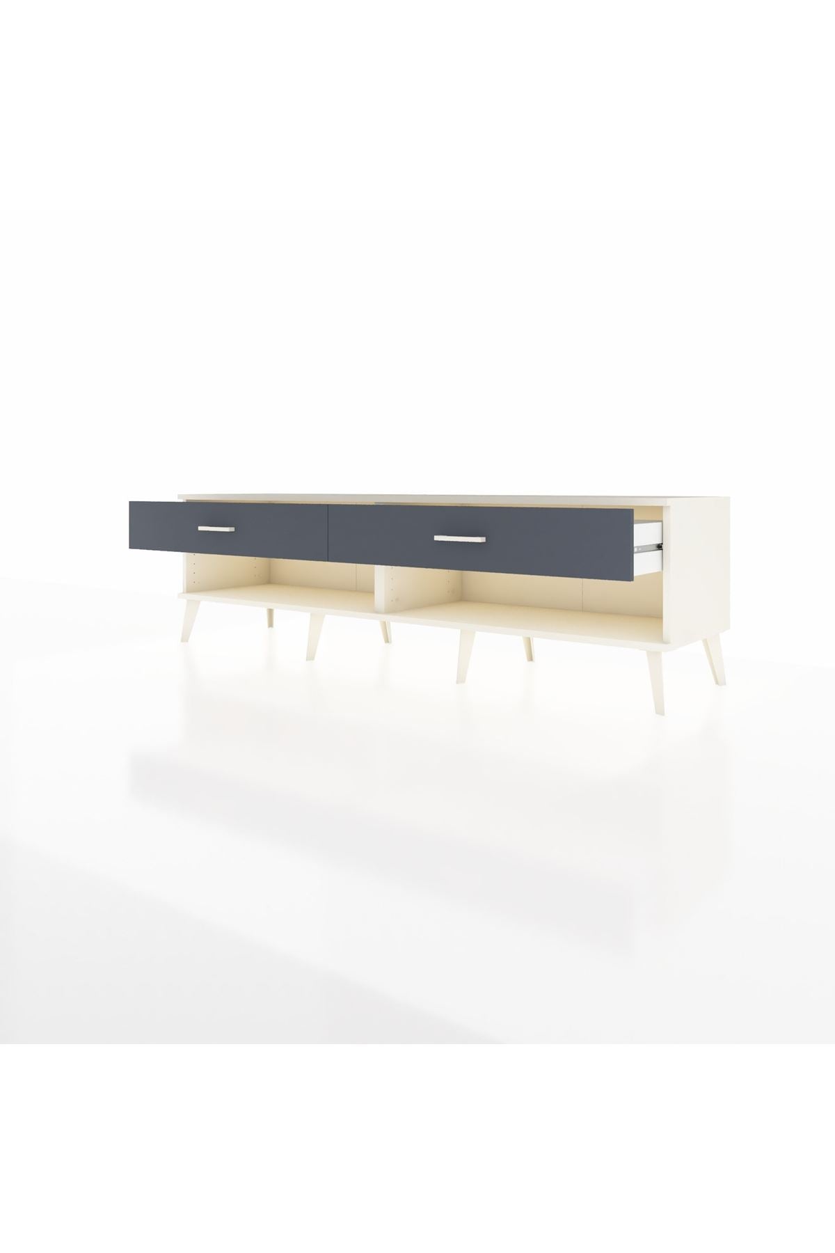 Hyperion TV Ünitesi 2 Çekmeceli  176x44x51 Aytaşı-Aytaşı/Antrasit