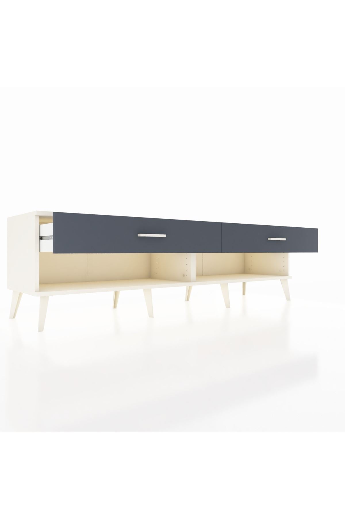 Hyperion TV Ünitesi 2 Çekmeceli  176x44x51 Aytaşı-Aytaşı/Antrasit