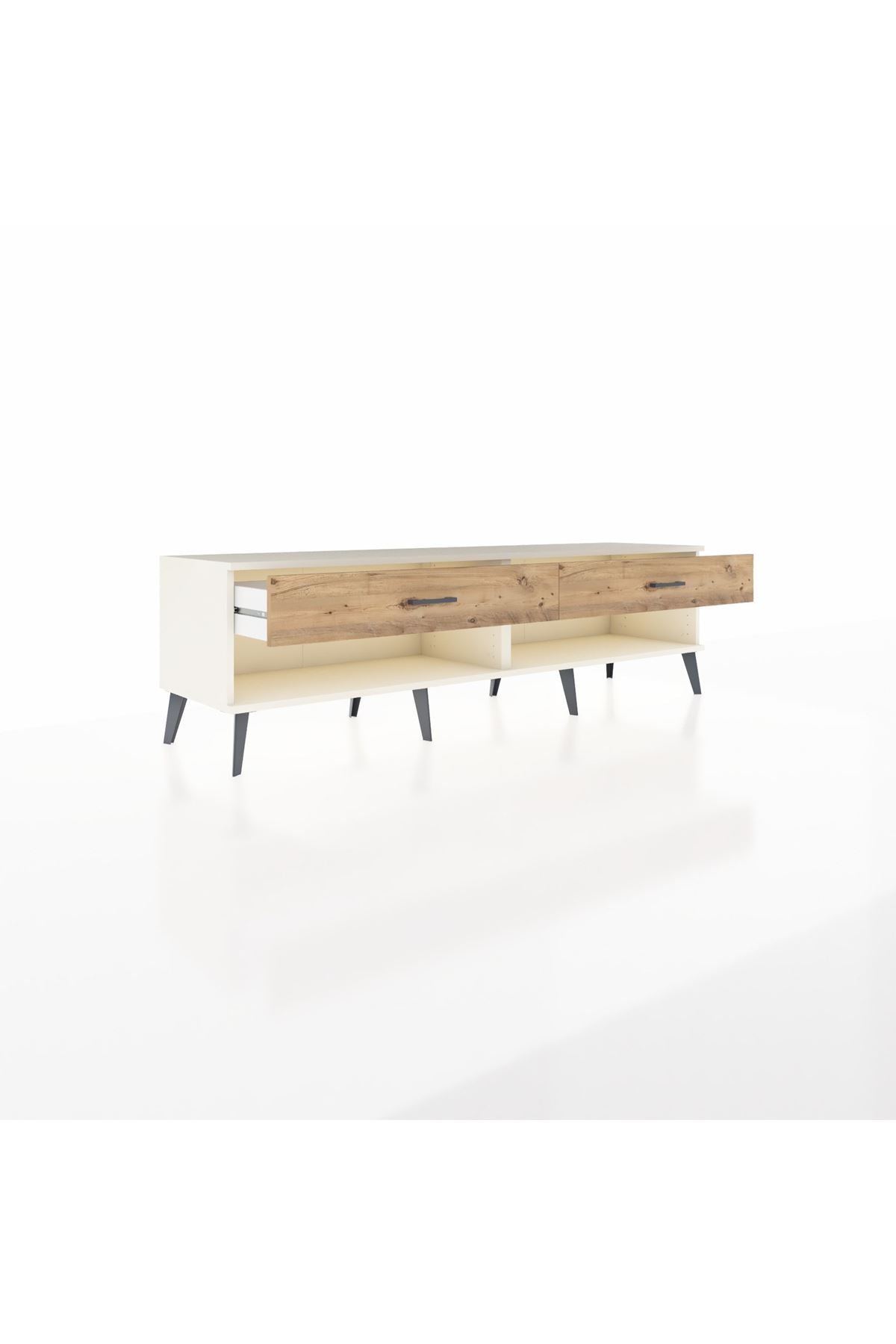 Hyperion TV Ünitesi 2 Çekmeceli  176x44x51 Aytaşı-Aytaşı/Çam