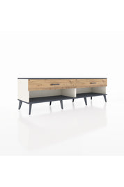 Hyperion TV Ünitesi 2 Çekmeceli  176x44x51 Aytaşı-Antrasit/Çam