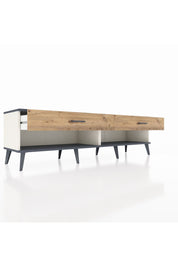 Hyperion TV Ünitesi 2 Çekmeceli  176x44x51 Aytaşı-Antrasit/Çam