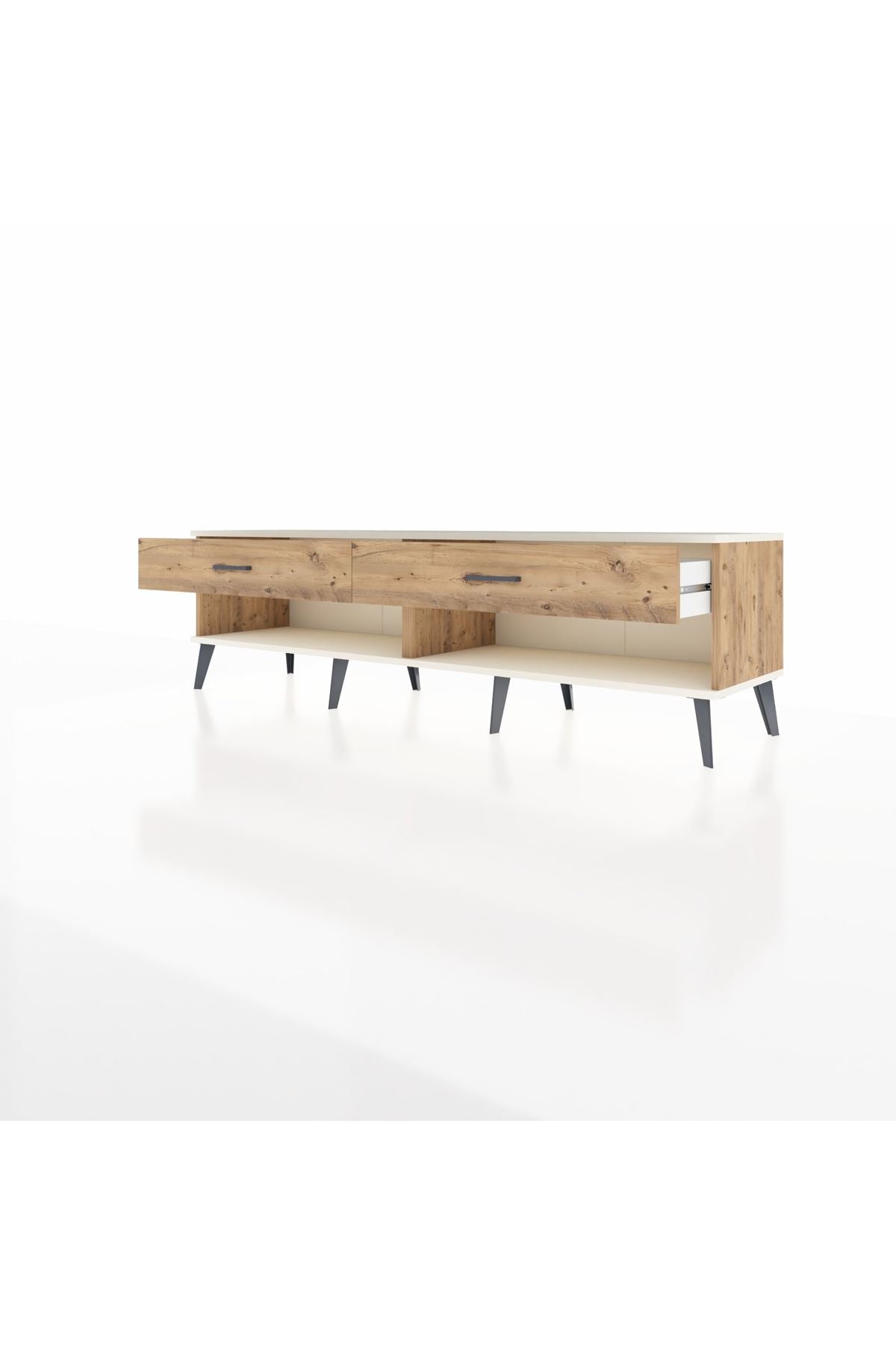 Hyperion TV Ünitesi 2 Çekmeceli  176x44x51 Çam-Aytaşı/Çam