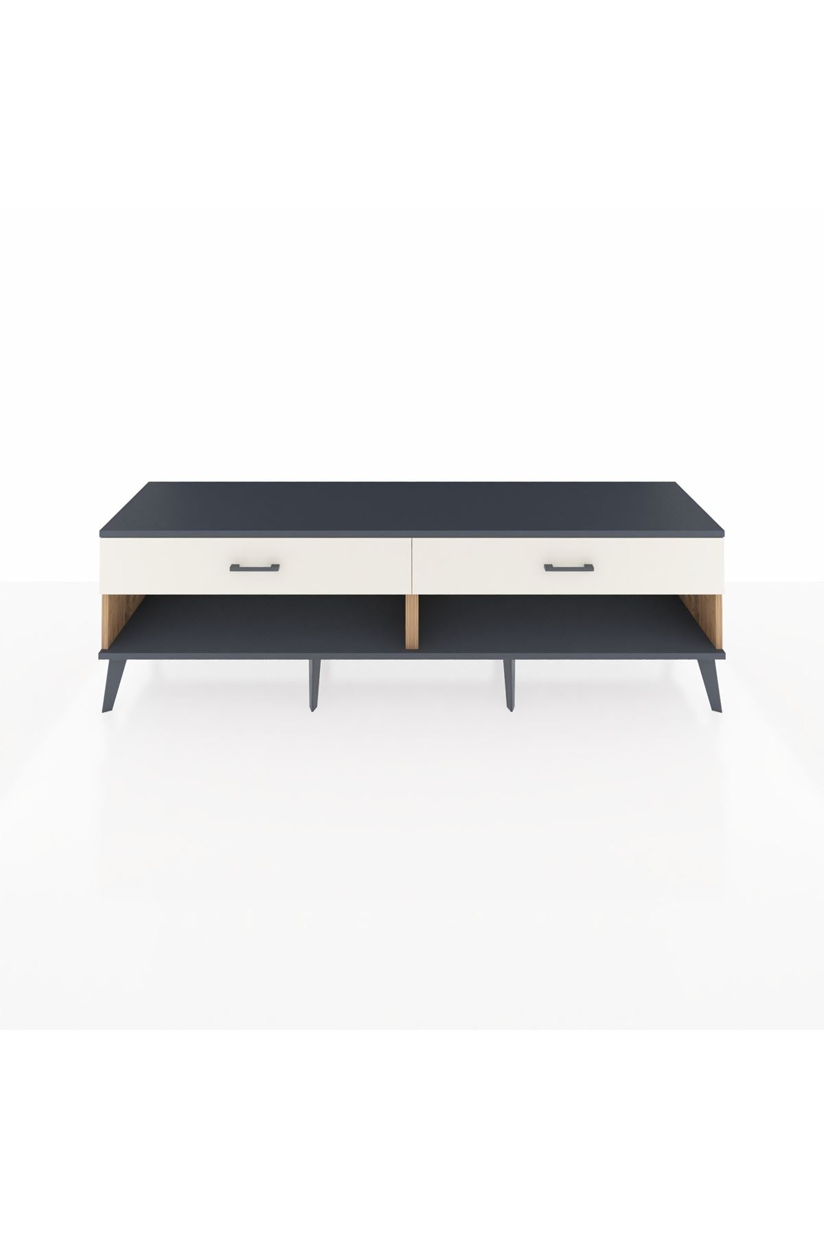 Hyperion TV Ünitesi 2 Çekmeceli  176x44x51 Çam-Antrasit/Aytaşı