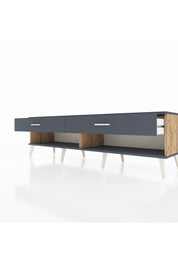 Hyperion TV Ünitesi 2 Çekmeceli  176x44x51 Çam-Antrasit/Antrasit