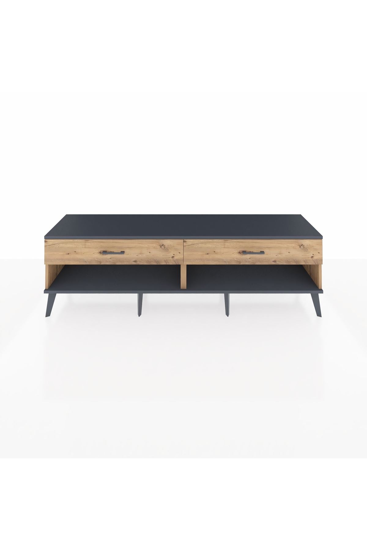 Hyperion TV Ünitesi 2 Çekmeceli  176x44x51 Çam-Antrasit/Çam