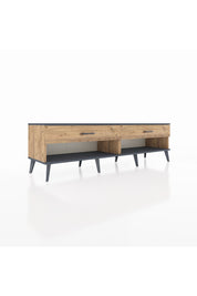 Hyperion TV Ünitesi 2 Çekmeceli  176x44x51 Çam-Antrasit/Çam