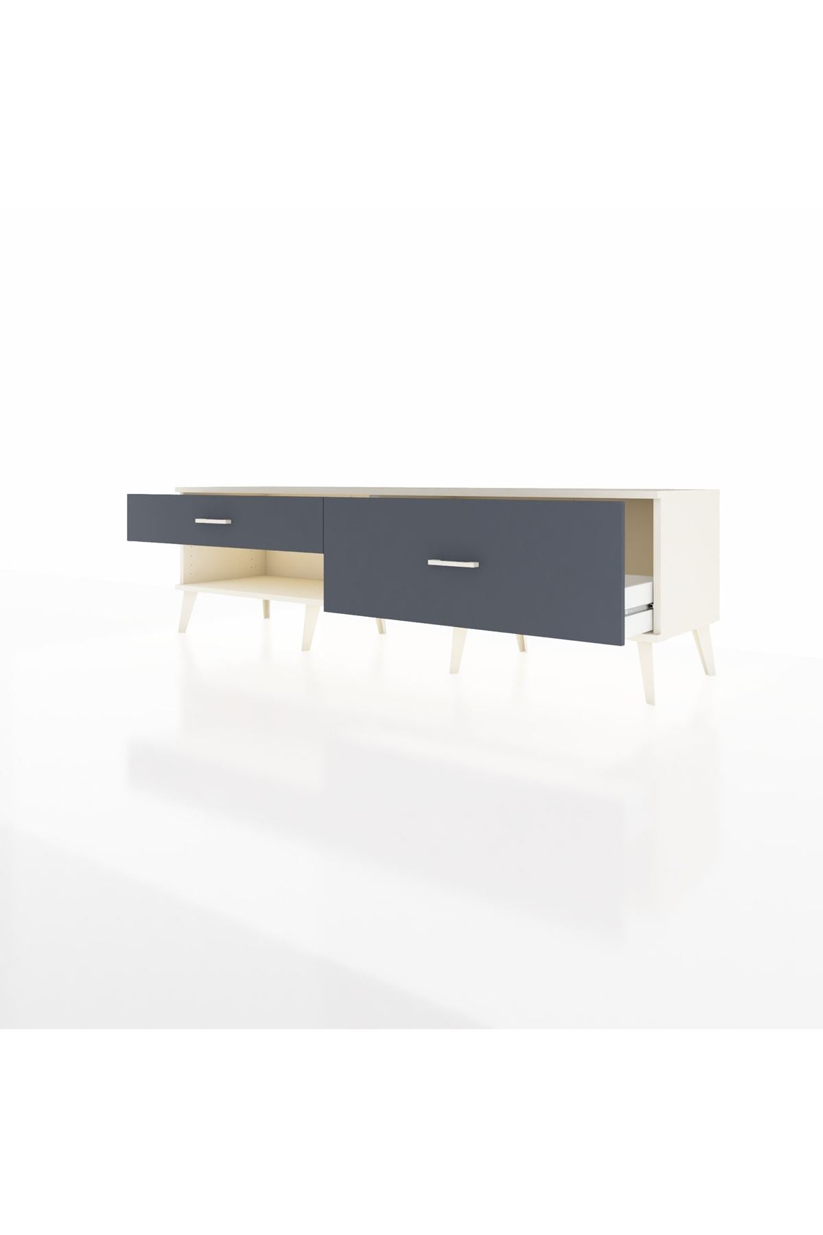 Hyperion TV Ünitesi 2 Çekmeceli  176x44x51 Aytaşı-Aytaşı/Antrasit