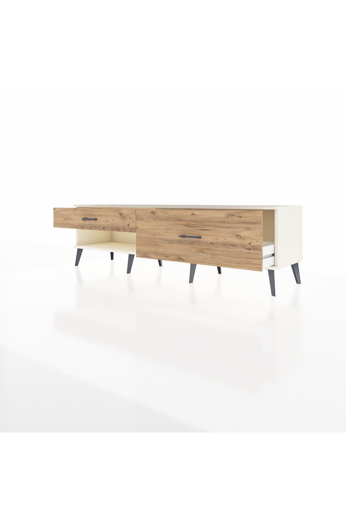 Hyperion TV Ünitesi 2 Çekmeceli  176x44x51 Aytaşı-Aytaşı/Çam