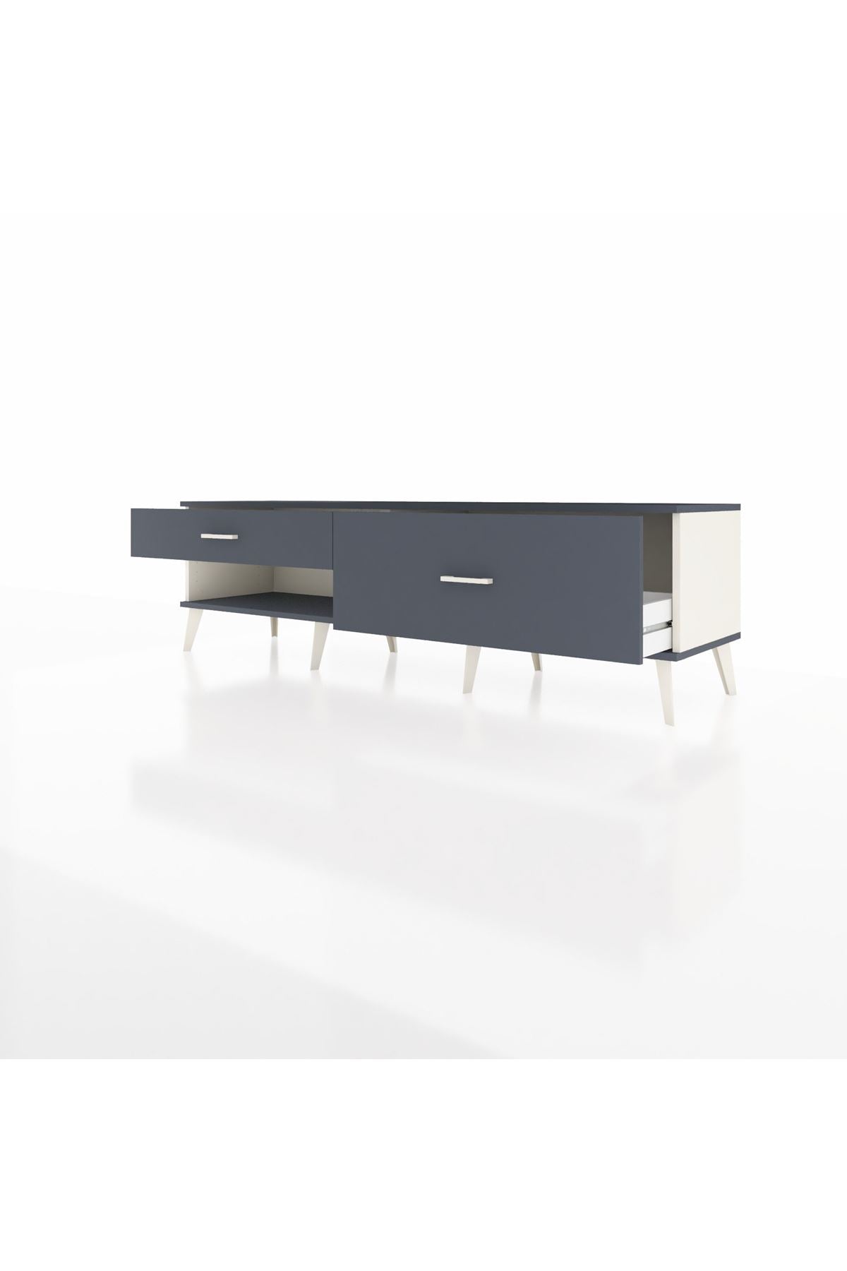 Hyperion TV Ünitesi 2 Çekmeceli  176x44x51 Aytaşı-Antrasit/Antrasit