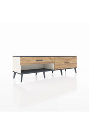 Hyperion TV Ünitesi 2 Çekmeceli  176x44x51 Aytaşı-Antrasit/Çam