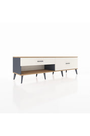 Hyperion TV Ünitesi 2 Çekmeceli  176x44x51 Antrasit-Çam/Aytaşı