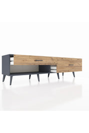 Hyperion TV Ünitesi 2 Çekmeceli  176x44x51 Antrasit-Antrasit/Çam