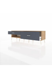 Hyperion TV Ünitesi 2 Çekmeceli  176x44x51 Çam-Çam/Antrasit