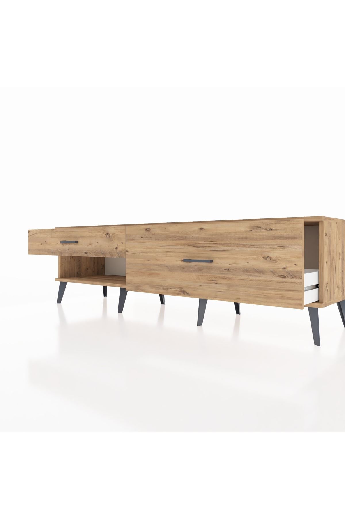 Hyperion TV Ünitesi 2 Çekmeceli  176x44x51 Çam-Çam/Çam