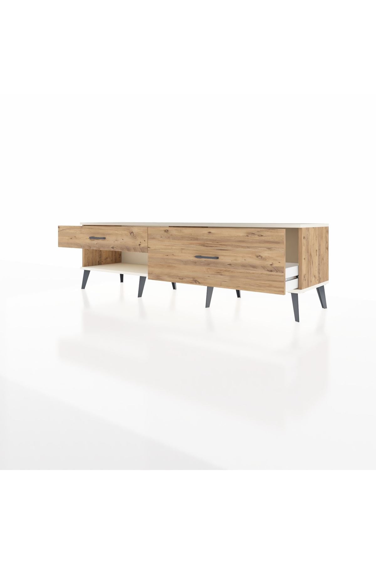 Hyperion TV Ünitesi 2 Çekmeceli  176x44x51 Çam-Aytaşı/Çam
