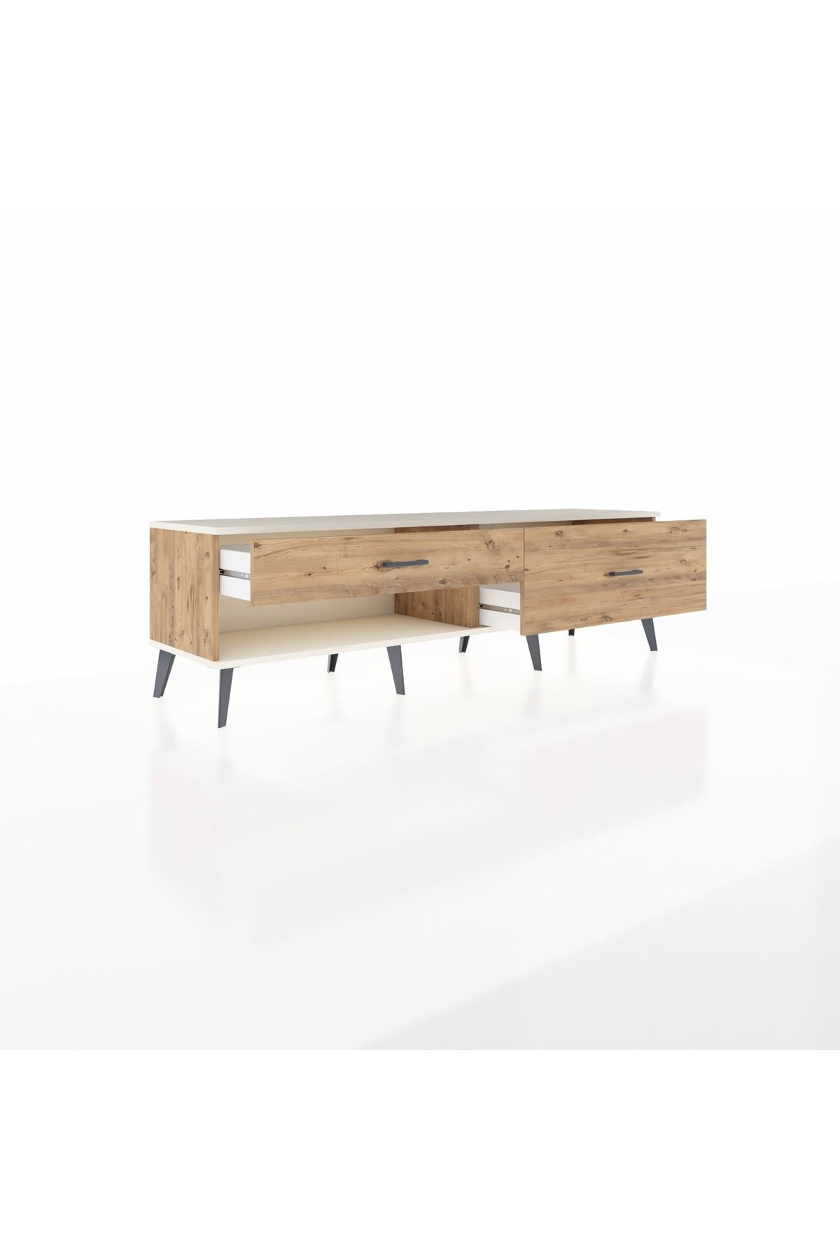 Hyperion TV Ünitesi 2 Çekmeceli  176x44x51 Çam-Aytaşı/Çam