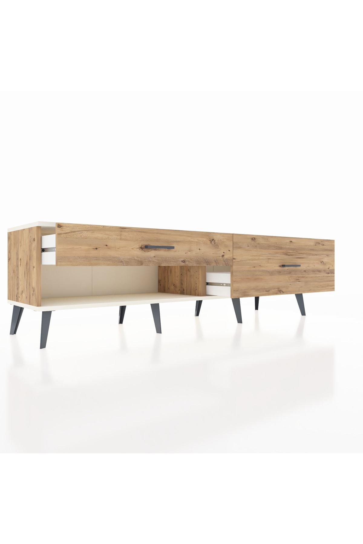 Hyperion TV Ünitesi 2 Çekmeceli  176x44x51 Çam-Aytaşı/Çam