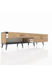 Hyperion TV Ünitesi 2 Çekmeceli  176x44x51 Çam-Antrasit/Çam