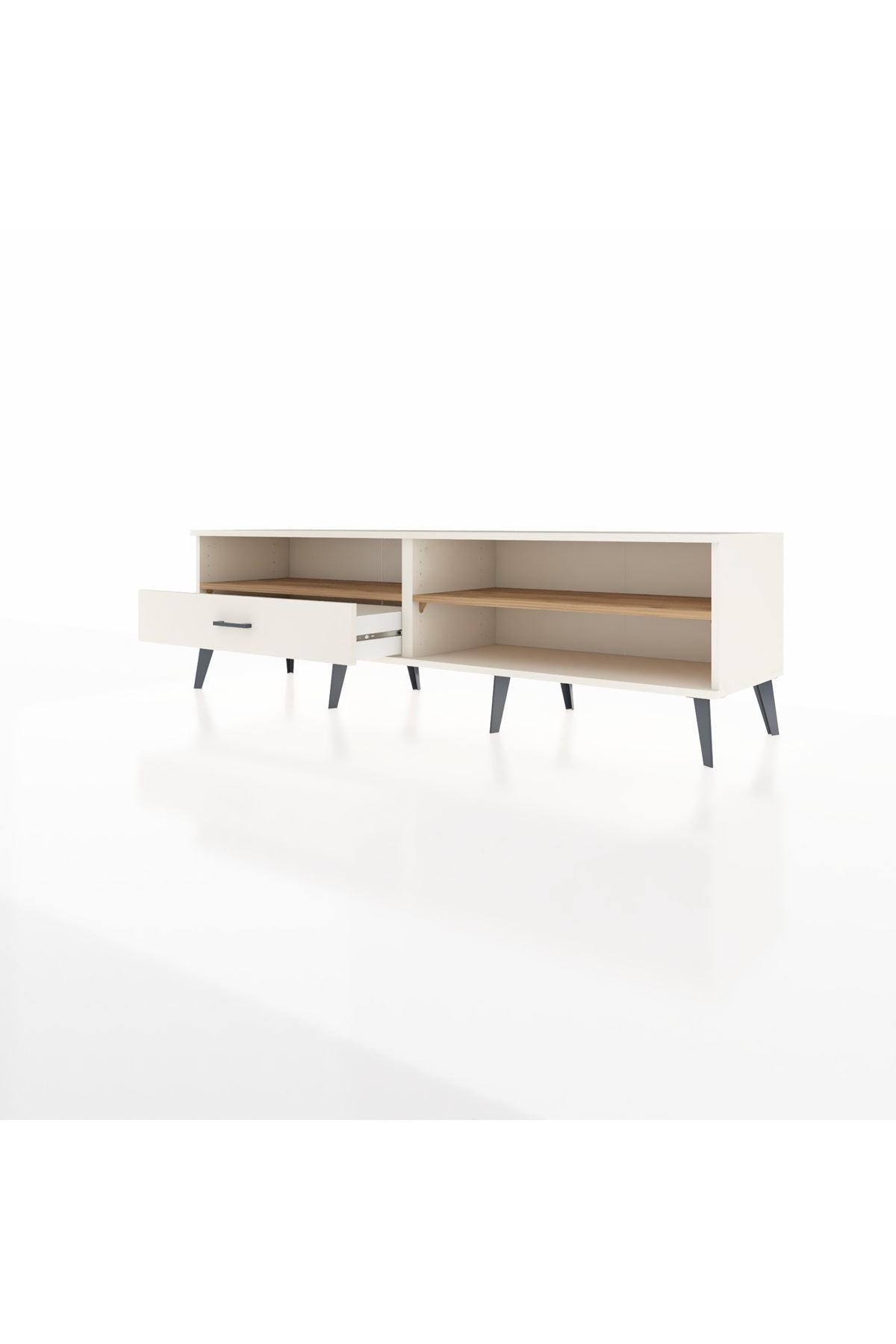 Hyperion TV Ünitesi 2 Raflı Tek Çekmeceli  176x44x51 Aytaşı-Çam/Aytaşı