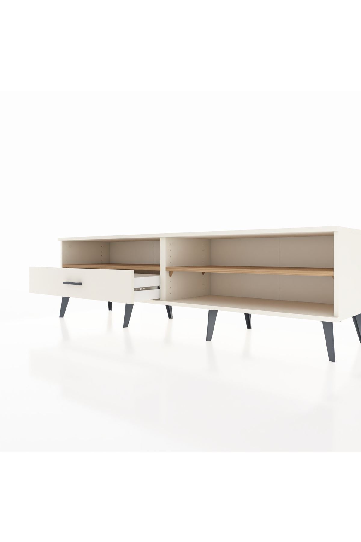 Hyperion TV Ünitesi 2 Raflı Tek Çekmeceli  176x44x51 Aytaşı-Çam/Aytaşı