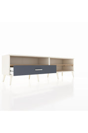 Hyperion TV Ünitesi 2 Raflı Tek Çekmeceli  176x44x51 Aytaşı-Çam/Antrasit