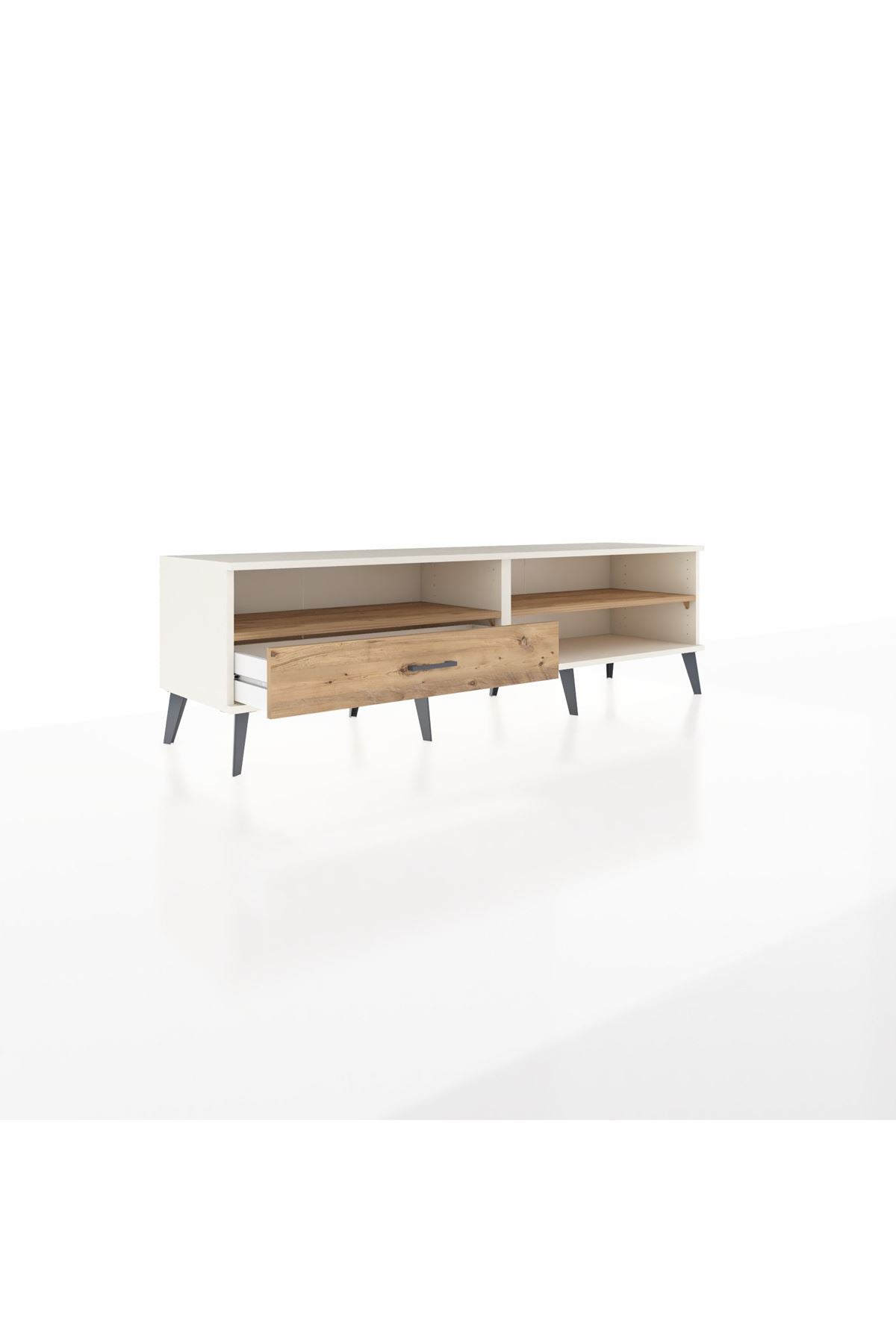 Hyperion TV Ünitesi 2 Raflı Tek Çekmeceli  176x44x51 Aytaşı-Çam/Çam