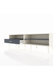 Hyperion TV Ünitesi 2 Raflı Tek Çekmeceli  176x44x51 Aytaşı-Antrasit/Antrasit